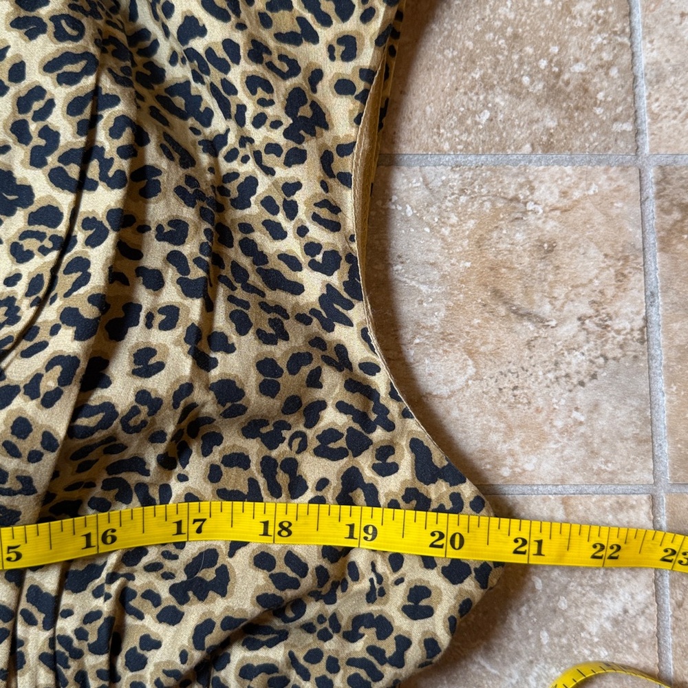 Anthropologie Leopard Print Midi Dress in Tan and Black - Picture 11 of 16